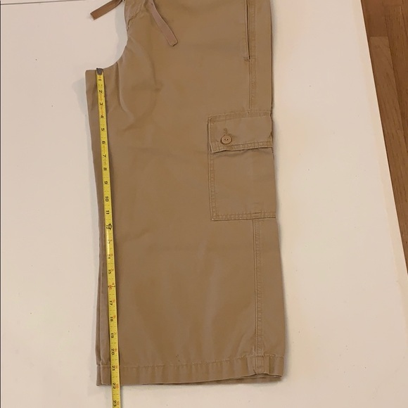 Khaki Cargo Pants w Draw-String Low Slouch Sz LG - Picture 2 of 8